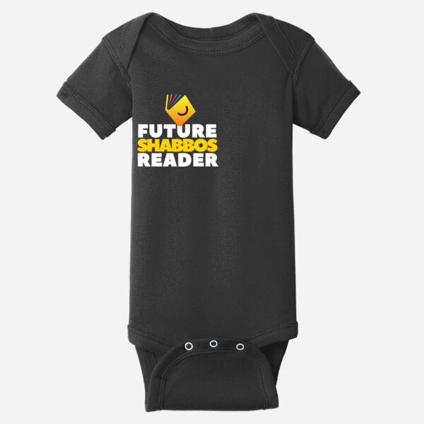 Future Shabbos Reader - Infant Short Sleeve Baby Rib Bodysuit - Infant Short Sleeve Baby Rib Bodysuit Thumbnail